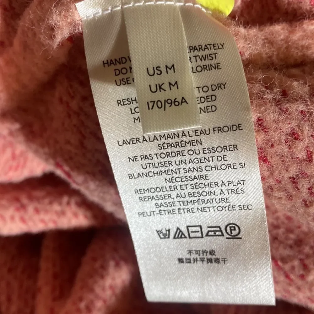 Free people San Vicente peach soft & cozy pullover sweater new medium